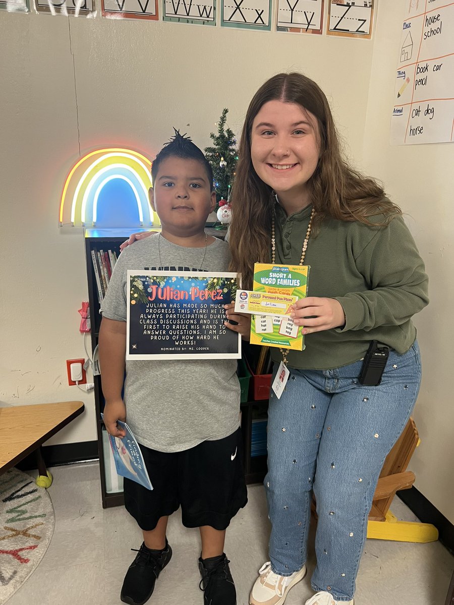 Congrats to our Day 8 &amp; 9 nominees for 12 Days of Book Giveaways! Victor, Jeremy, Brelynn and Julian were recognized for their growth! Thank you Mrs. DeLaCruz , Mrs. Rodriguez, Ms. Rangel and Ms Cooper for nominating them! <a href="/SeguinISD/">Seguin ISD</a> <a href="/PatlanES/">Patlan Elementary</a>