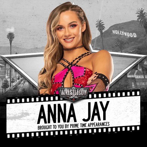 wrestlecon's tweet image. We think you’ll all appreciate our next guest! Welcome to WrestleCon Anna Jay!