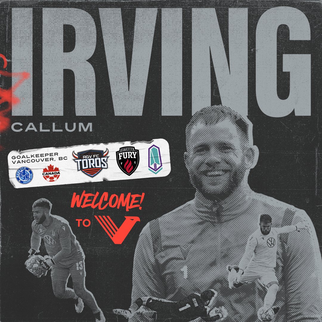 vanfootballclub's tweet photo. 🖋️ Vancouver's #1 is here!
It's Official. 
We're making history. 
Irving is the club's first EVER signing.

Welcome to the dark side 🦅
#VancouverFC | #SomethingInTheAir https://t.co/cI1iNtBynE