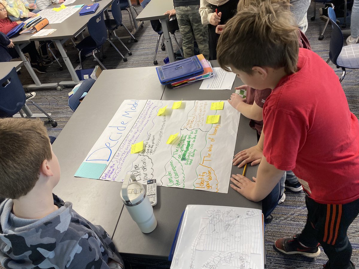 MissF_HealthEd's tweet photo. Chestnut Middle Schoolers applying the 5 step decide model to real life scenarios #middleschoolhealth #skillsbasedhealth https://t.co/3PoDbUNt5b