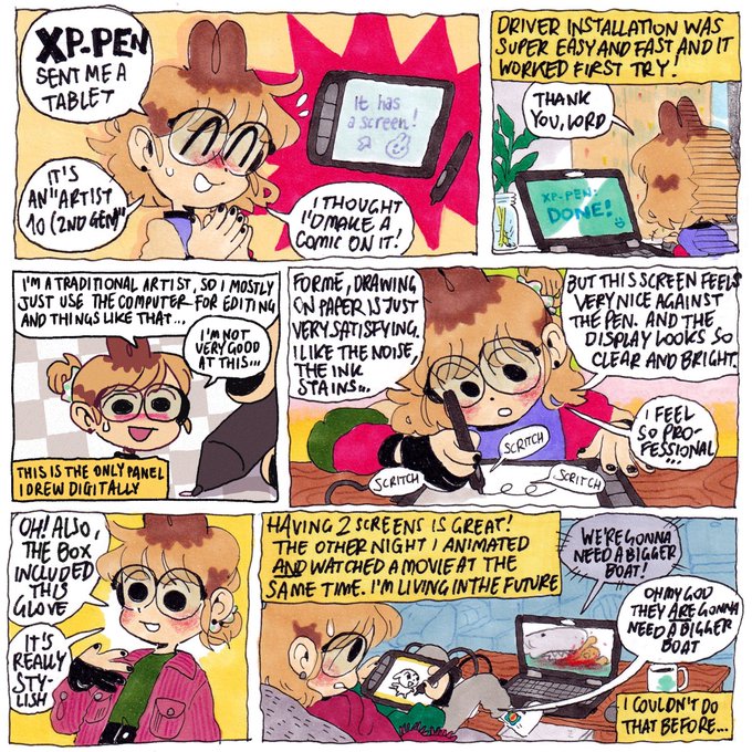 Thank you @XPPEN @xppen_uk for sending me an Artist10 tablet and making my work 1000 times easier (and more fun)!
I would suggest checking it out if you need something affordable, sturdy and easily portable!
I didn't think I'd like using it so much :')
https://t.co/051ysrUvJ0 