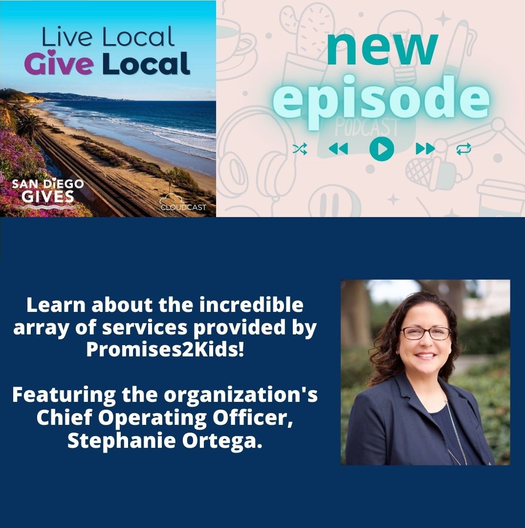 The latest Live Local, Give Local podcast is here! Hear from Stephanie Ortega, Chief Operating Officer at Promises2Kids, and Juliana Lopez, a mother of two and former foster youth, as they share about the organization's impact in the community.
spreaker.com/.../live-local…
