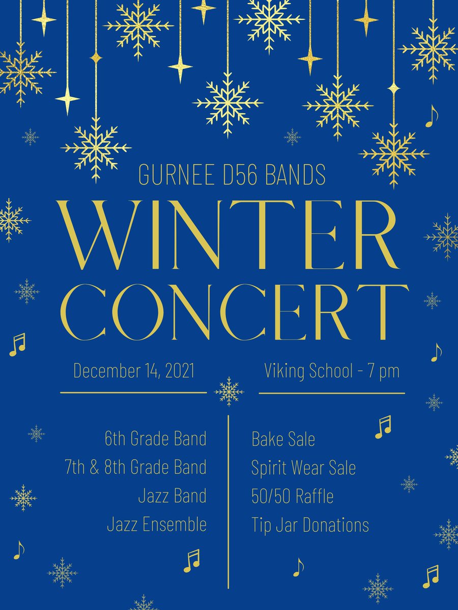 Come see the Middle School Band Concert tonight!