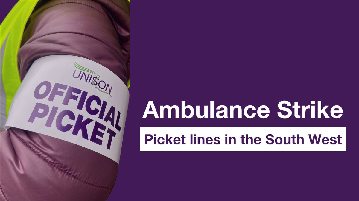 Hi Twitter - do us a favour.

<a href="/SWAAHBUNISON/">SWAAHB UNISON</a> has confirmed picket lines for ambulance staff taking action next week. 

👉🏼 unsn.uk/SWAPickets

Can we share this far and wide and get as many people to support these as possible?

Thanks ✊🏼