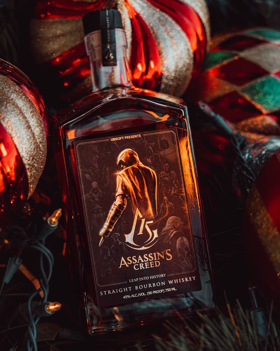 antheumspirits's tweet photo. Enjoy Assassin’s Creed Straight Bourbon Whiskey this Holiday season! 🥃 🎄 https://t.co/njwNCmaItl 
#ubisoft #antheumspirits #AssassinsCreed #bourbon #whiskey https://t.co/Dbnnj98HsA