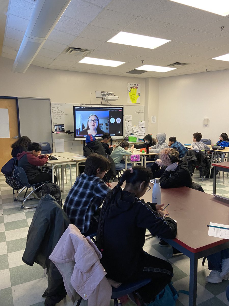 Gratitude to Kalyn Kodiak for sharing knowledge about our relatives with roots and lii Bonn Michinn with grade 7 students. We’re connecting this learning to our plant study. 🌱 #CBEIndigenousEd