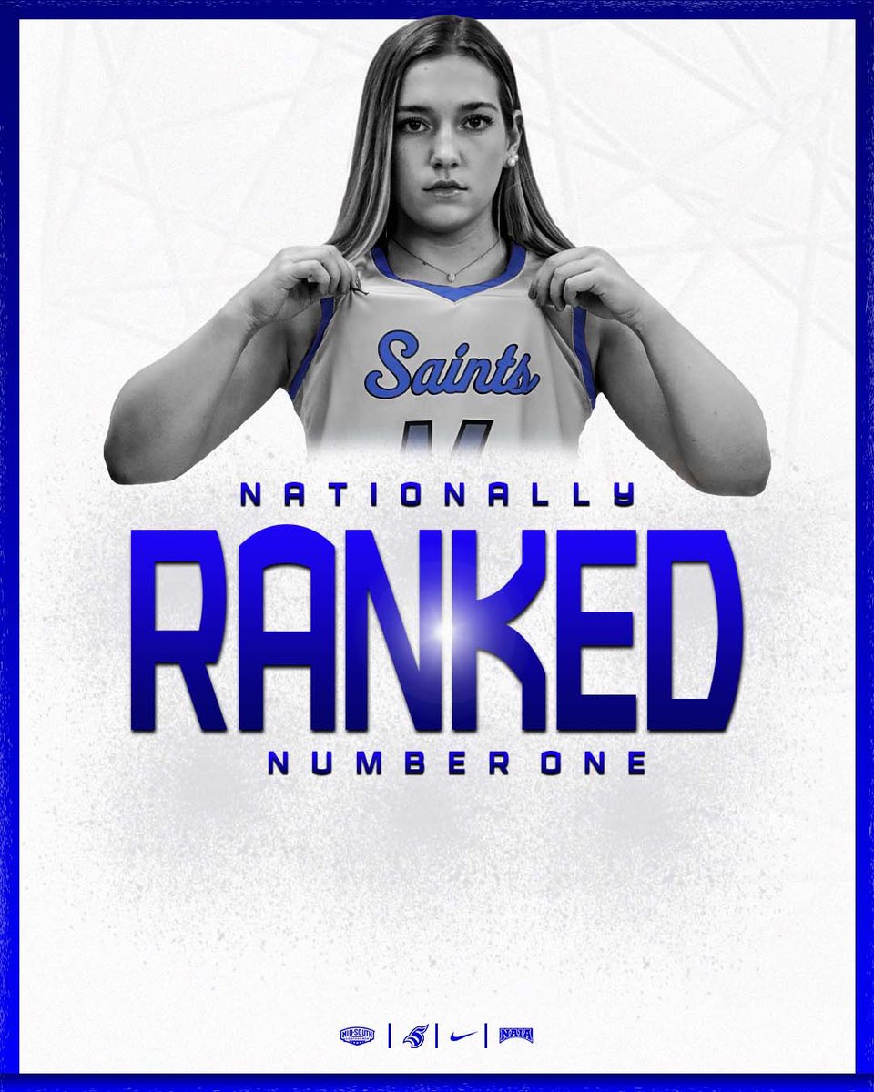 tmusaints's tweet photo. Women's basketball remains at #1 in the recent NAIA Women's Basketball Top 25 Coaches' Poll.

@TMWBasketball 

#LetsGoSaints https://t.co/iESt9HNvkv