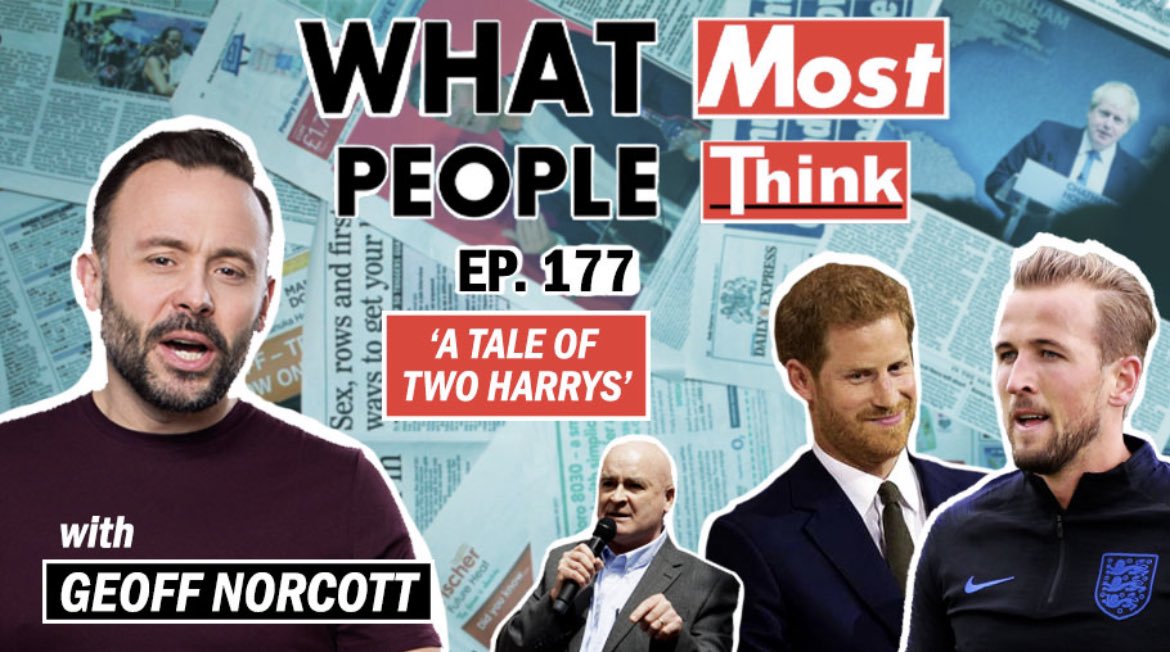 GeoffNorcott's tweet photo. I have a weekly TOPICAL COMEDY PODCAST - new Episode Live!
This week I wonder whether Mick Lynch has had one or two sips on the kool-aid + we ponder two very different Harrys.
iTunes: https://t.co/zCXQVNheeh
Google: https://t.co/z4xsJRRzjM
Spotify: https://t.co/cRHpj6OHkh https://t.co/vcCeC7eaT4