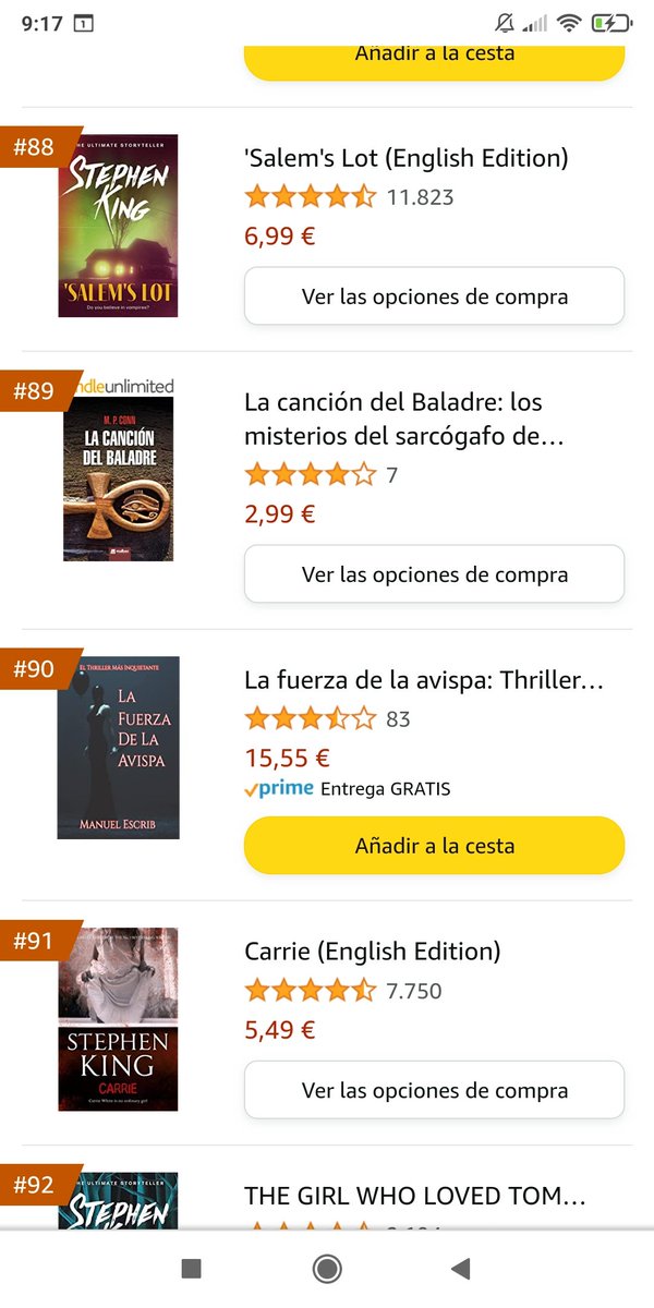 En el número 89 llevo dos días, no me voy a quejar!!
@malbecediciones #lacanciondelbaladre #mpconn #novela #misterio #BookTwitter