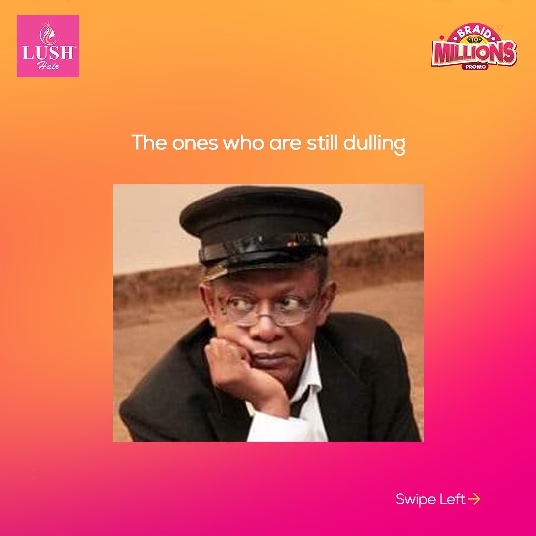 lushhairnigeria's tweet photo. Here are the categories of people we’ve seen in the #BraidToMillions promo.
1/2 https://t.co/eaVPJWrKC2