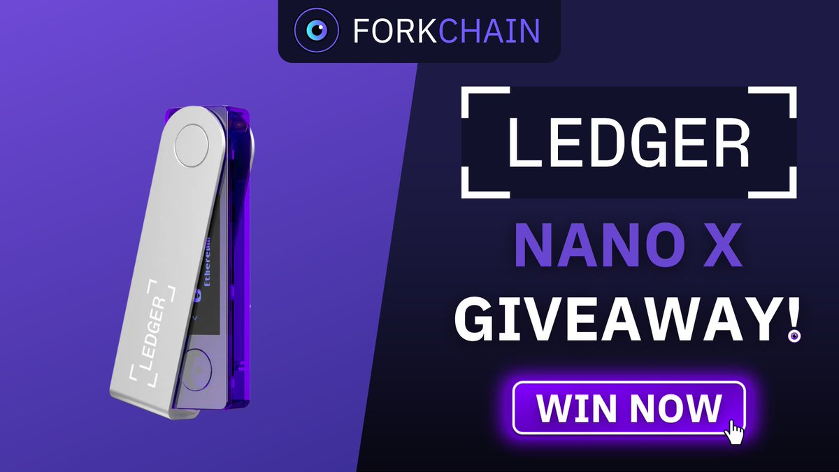 sidexyz's tweet photo. 🚨 LEDGER NANO X GIVEAWAY 🎁

On Web3, some people have the habit to tweet “good morning” or “Gm”.

Today we honor them.

Follow these 3 simple steps to win a Ledger Nano X 👇

1️⃣ Follow @ForkChain_io 🧿

2️⃣ Like + RT 🧡

3️⃣ Tag your favorite “Good morning” enthusiast ☀️ ☕️ https://t.co/db2rssjMiU