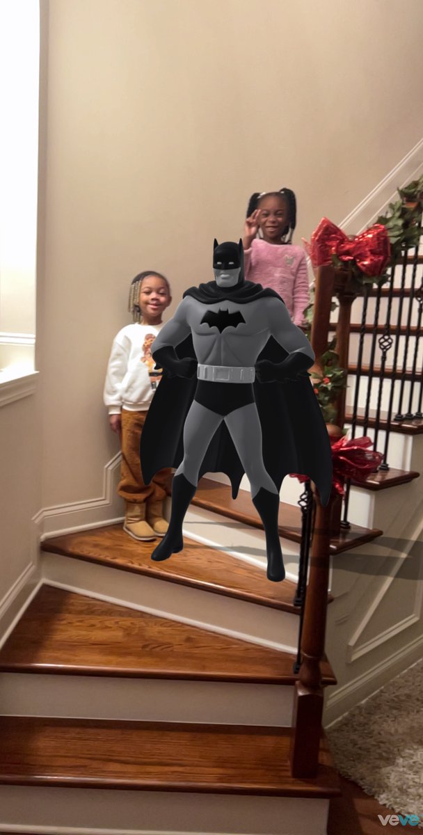 #Batman  said he will take the girls to school this morning 
@TheBatman @veve_official #sillyfaces #NFT #vevefam  on the way to school  

TO THE BATMOBILE 🗣🗣🗣🗣 🦇
