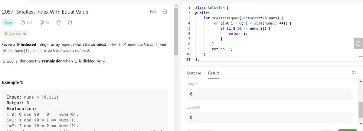 kartikcodes's tweet photo. Day 355
Solved Smallest Index With Equal Value problem
@scaler_official @interview_bit
#scalerdiscord #everydaycode 
@gfg @LeetCode #codestudio https://t.co/dJpaKzfW38