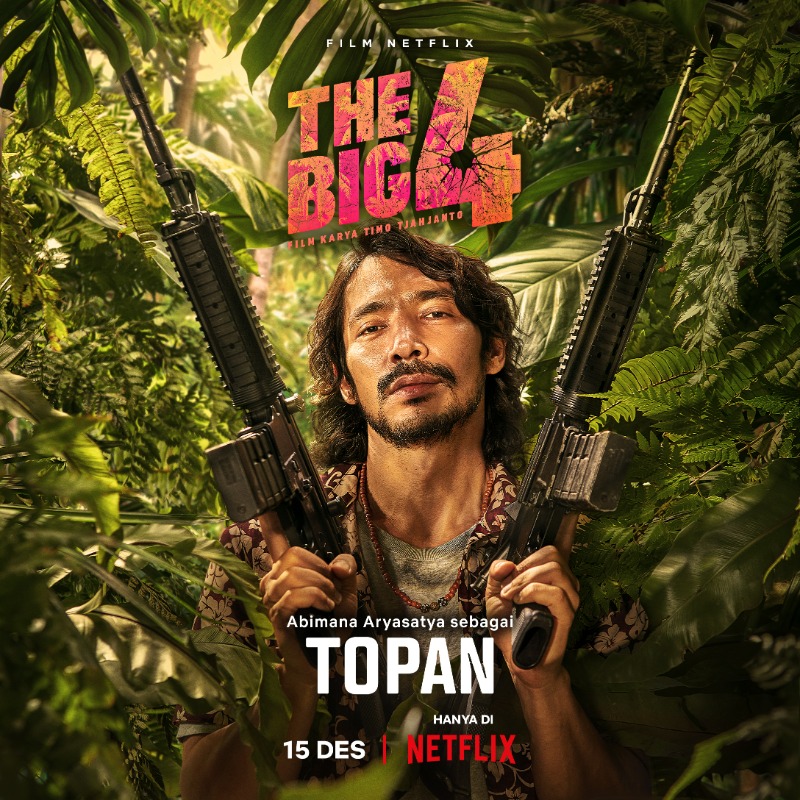 NetflixID's tweet photo. 4 kriminal + 1 polisi = Reuni terheboh tahun ini. Siapa sih musuh bersama mereka? Tungguin aksi mereka cuma di Netflix!