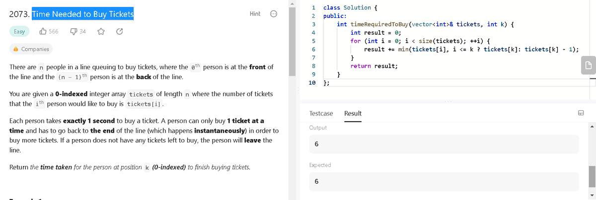 kartikcodes's tweet photo. Day 357
Solved Time Needed to Buy Tickets problem
@scaler_official @interview_bit
#scalerdiscord #everydaycode 
@gfg @LeetCode #codestudio https://t.co/Z8mVtjOCRY