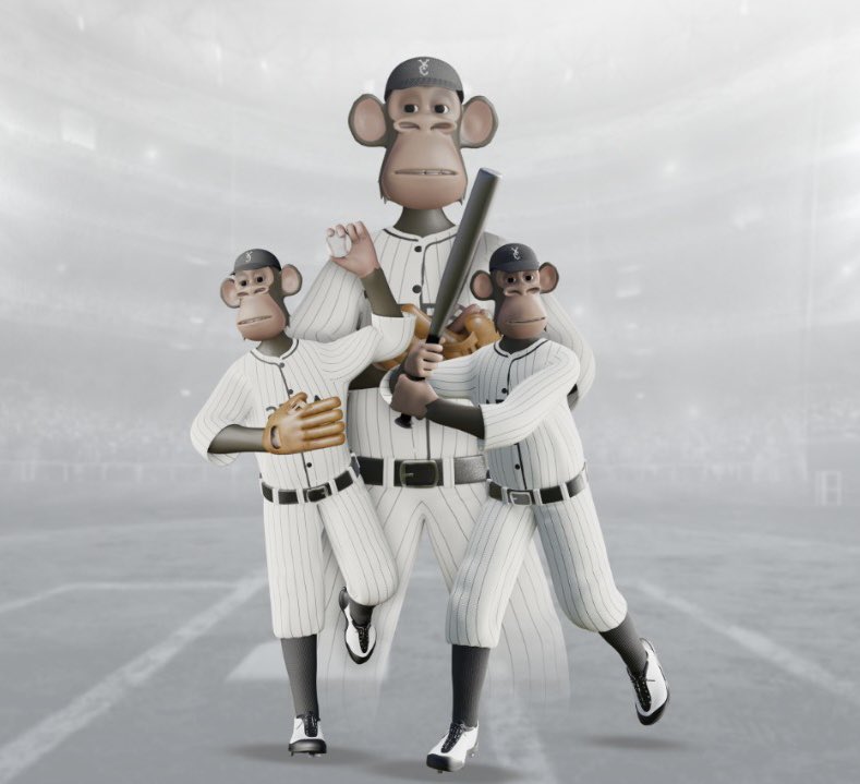 Two way player…? This ape has it all!

#BAYC #BoredApeYachtClub #mlb #baseball #Web3 #web3IP <a href="/BoredBaseballLg/">BoredBaseballLeague</a> <a href="/BoredApeYC/">Bored Ape Yacht Club 🍌</a>
