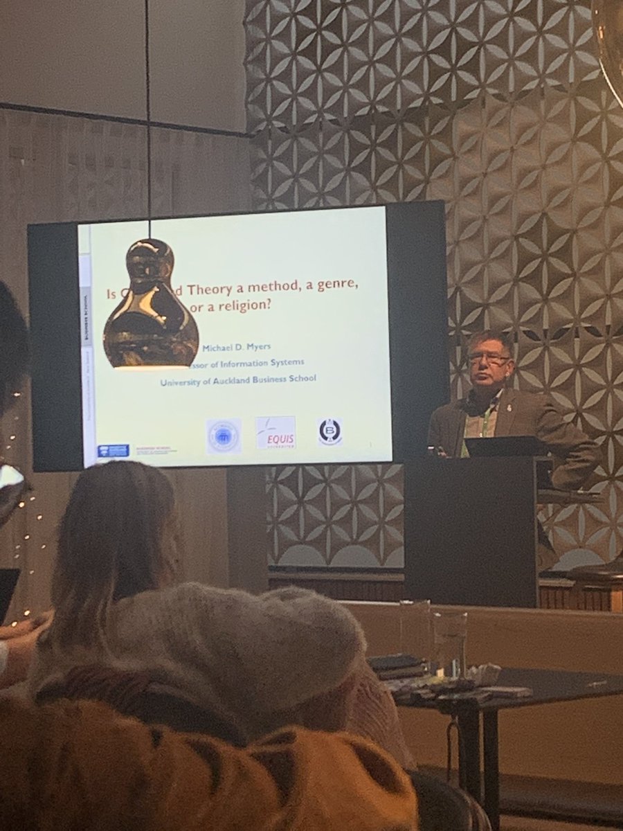 Nina Schirrmacher (@nbschirrmacher) on Twitter photo Is Grounded Theory a method, a genre or a religion? Legend Michael Myers sharing his view #ICIS2022 <a href="/AISConnect/">AIS Connect</a> Is Grounded Theory a method, a genre or a religion? Legend Michael Myers sharing his view #ICIS2022 <a href="/AISConnect/">AIS Connect</a>