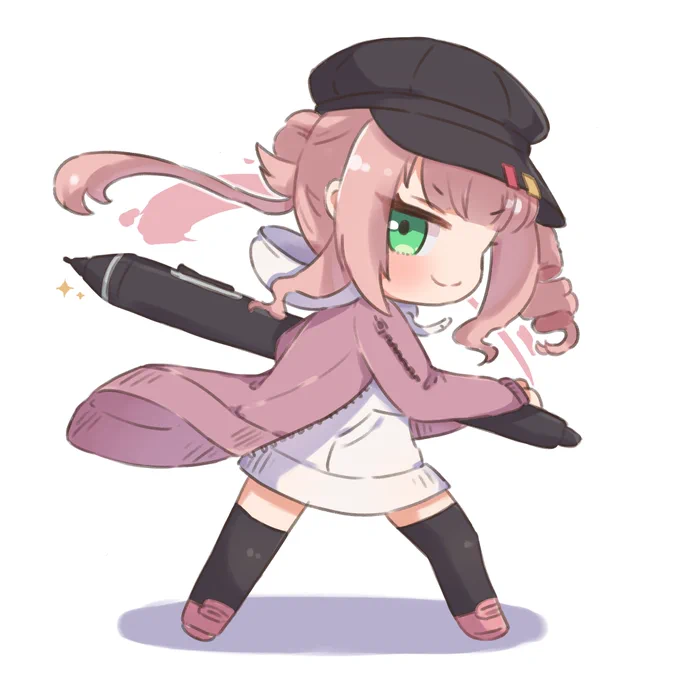 リニューアルうちの子ちゃん #みしん絵 