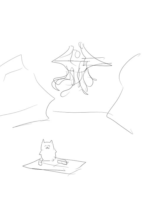 ピクニックしてたら引き裂かれし永劫、エムラクールが飛んできたときのチャンミー 