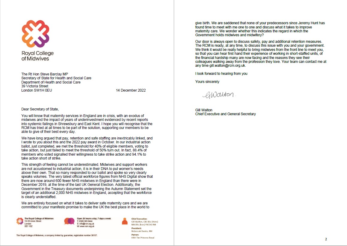Royal College of Midwives 💙 (@midwivesrcm) on Twitter photo We have today called on <a href="/SteveBarclay/">Steve Barclay</a> to meet with frontline #maternity staff to help him understand their frustration. Read more below and here: rcm.org.uk/media-releases…
#midwives #NHS We have today called on <a href="/SteveBarclay/">Steve Barclay</a> to meet with frontline #maternity staff to help him understand their frustration. Read more below and here: rcm.org.uk/media-releases…
#midwives #NHS