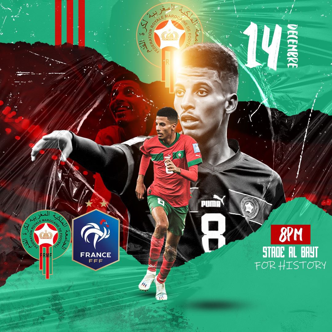 Jour de match pour Azzedine Ounahi et le Maroc 🇲🇦 qui affrontent la France 🇫🇷 pour une place en finale de la coupe du monde

#MARFRA #Ounahi #Kdsfamily #WorldcupQatar2022