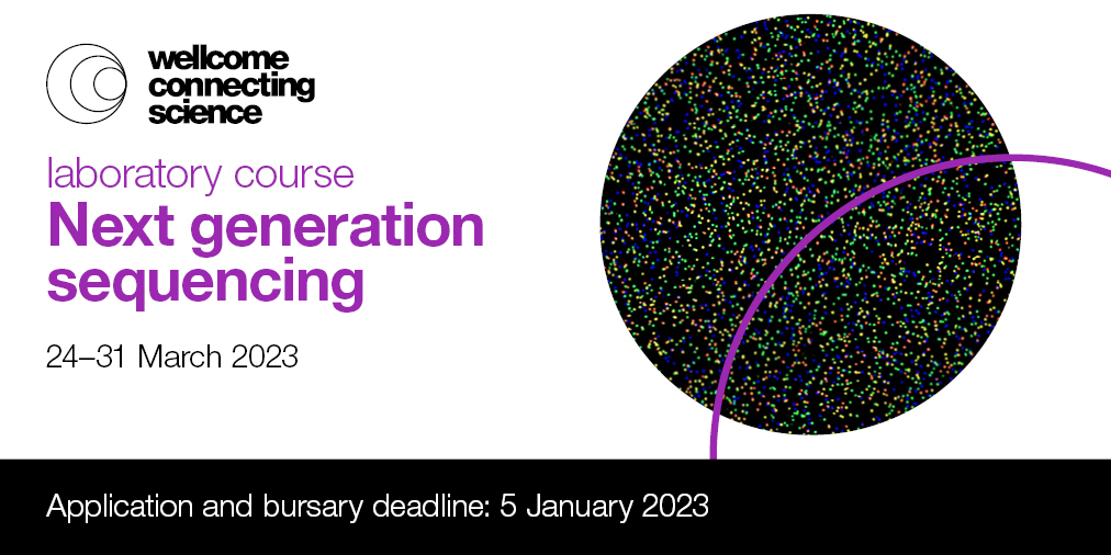 Does your research involve working with sequencing data? 
Join our expect-led course for hands-on training in how to use the latest sequencing platforms, to effectively interpret your data. #NGS23
 
📆 Course dates: 24-31 Mar 2023
📩 Apply by 5 Jan 2023
🔗 bit.ly/3OZnq6T