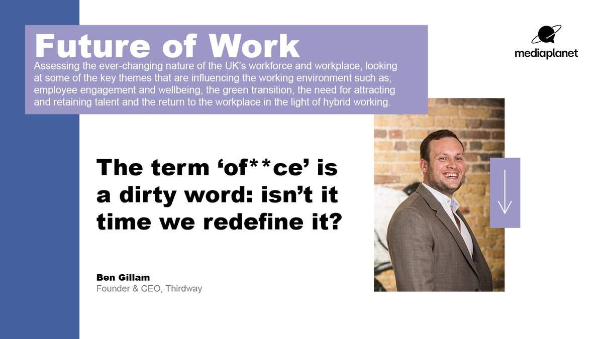 #FutureofWorkCampaign launches today, distributed inside the <a href="/guardian/">The Guardian</a> and online at ow.ly/rvLB30ssTxs featuring Ben Gillam
 with <a href="/wearethirdway/">Thirdway</a>

#futureworkplace #futureoffice #employeewellbeing #hybridworking