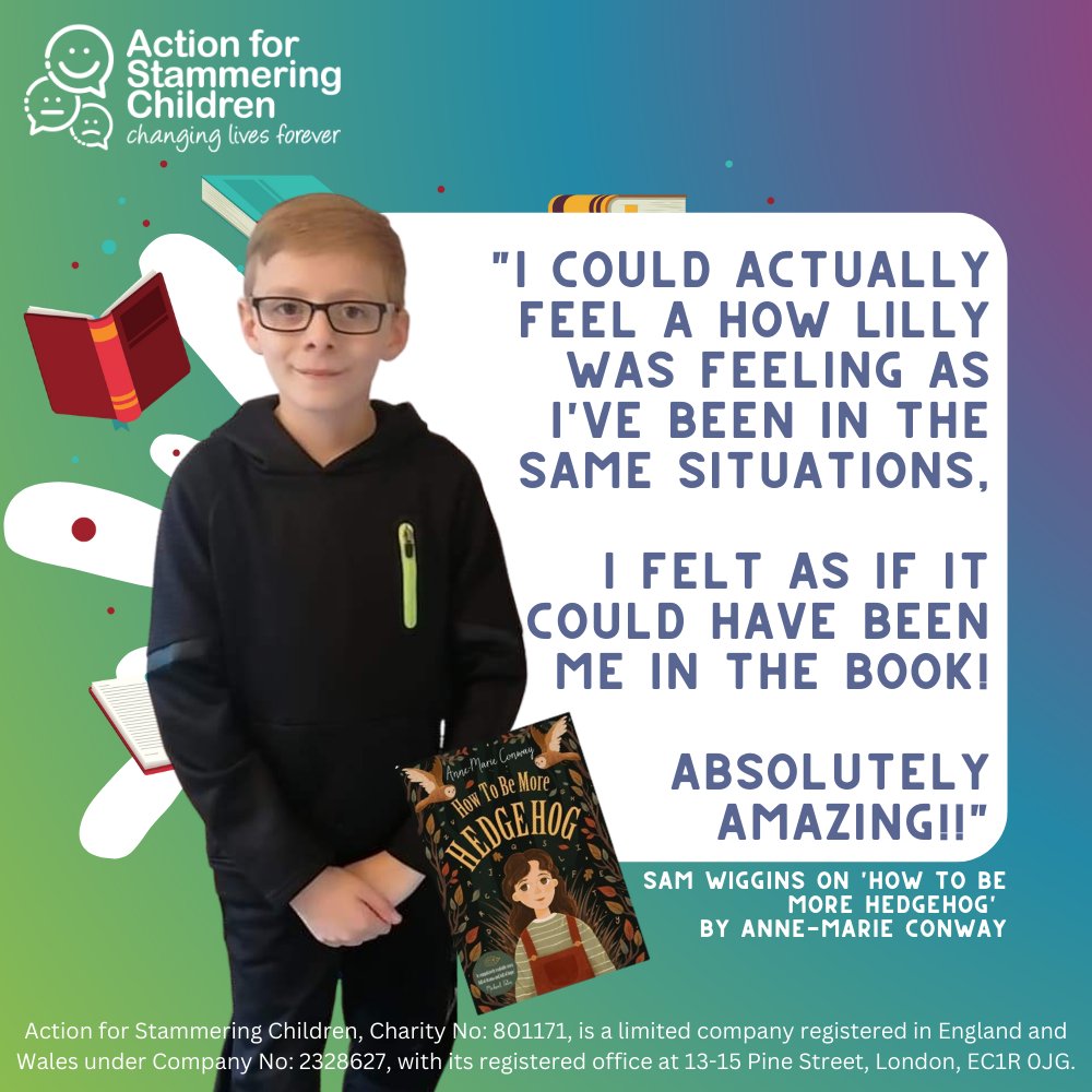 ascstammering's tweet photo. 📚Sam Wiggins has written a review for us about the new book #HowToBeMoreHedgehog🦔 by @amconway_author, which is about a young girl with a #stammer.
Read: https://t.co/ePO3tHbO9A https://t.co/4wHUlFmGkC