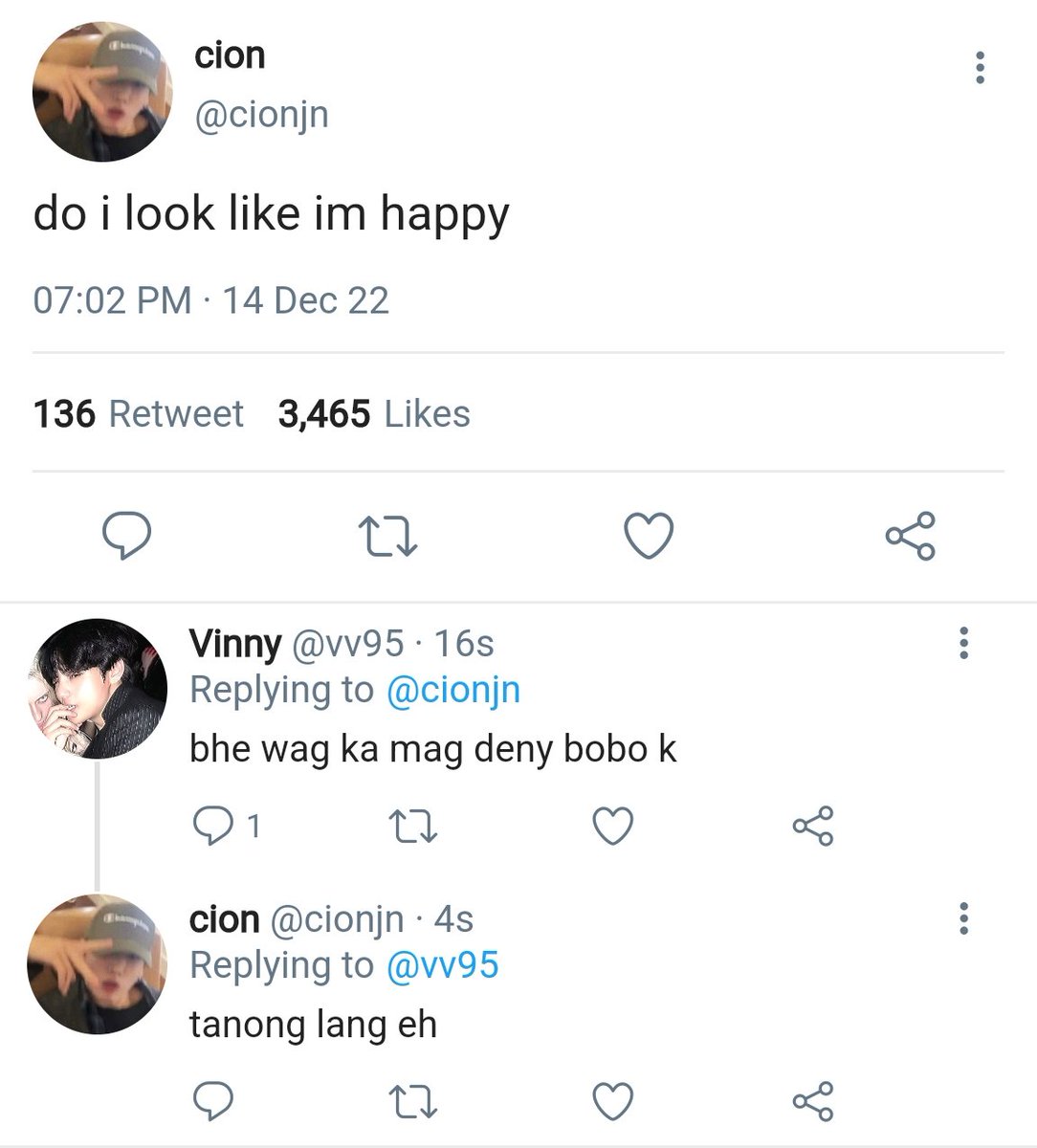 Filo #Taekookau Where In..

Vinny ( Kth ) And Cion ( Jjk ) Are Always Coming At Each Other'S Neck. 1002