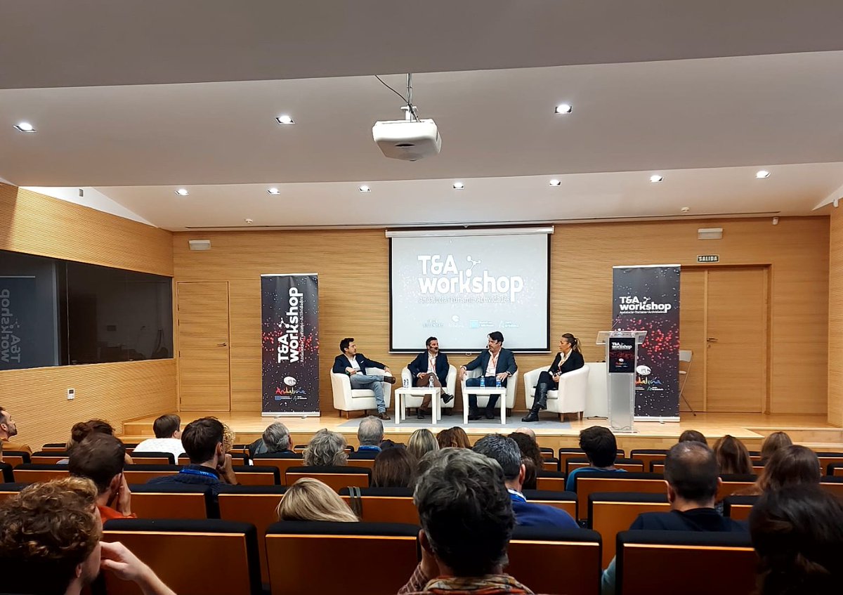 nexusandalucia's tweet photo. Continuamos con la última mesa redonda de #TyAWorkshop: 𝘛𝘦𝘤𝘯𝘰𝘭𝘰𝘨𝘪́𝘢 𝘱𝘢𝘳𝘢 𝘭𝘢 𝘥𝘪𝘴𝘵𝘳𝘪𝘣𝘶𝘤𝘪𝘰́𝘯 𝘥𝘦 𝘛&amp;𝘈 charlando con Ramón Pons - Country Manager Spain @regiondo, Cristina Bruno - CEO @AISPOTs y Pedro Arriola - Fundador &amp; CEO @Turify_H https://t.co/zNkqifJ2Nr