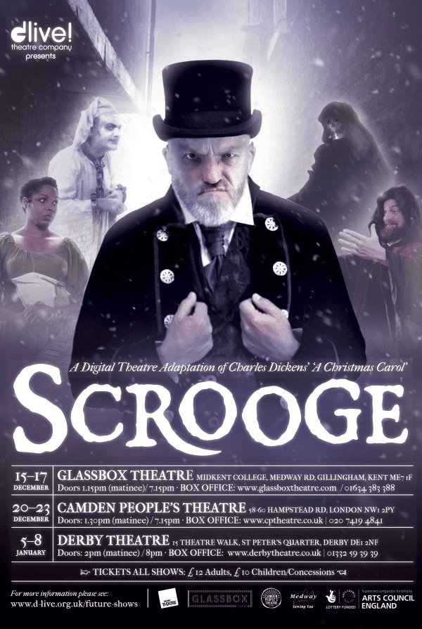 🎄TOMORROW🎄 (until 17th Dec)

D-live! is the only Deaf Theatre production in the UK who work with Digital live theatre, where the stage actors interact with screen actors through rich theatrical and BSL performance.

TICKETS: ticketsource.co.uk/midkent/scroog…