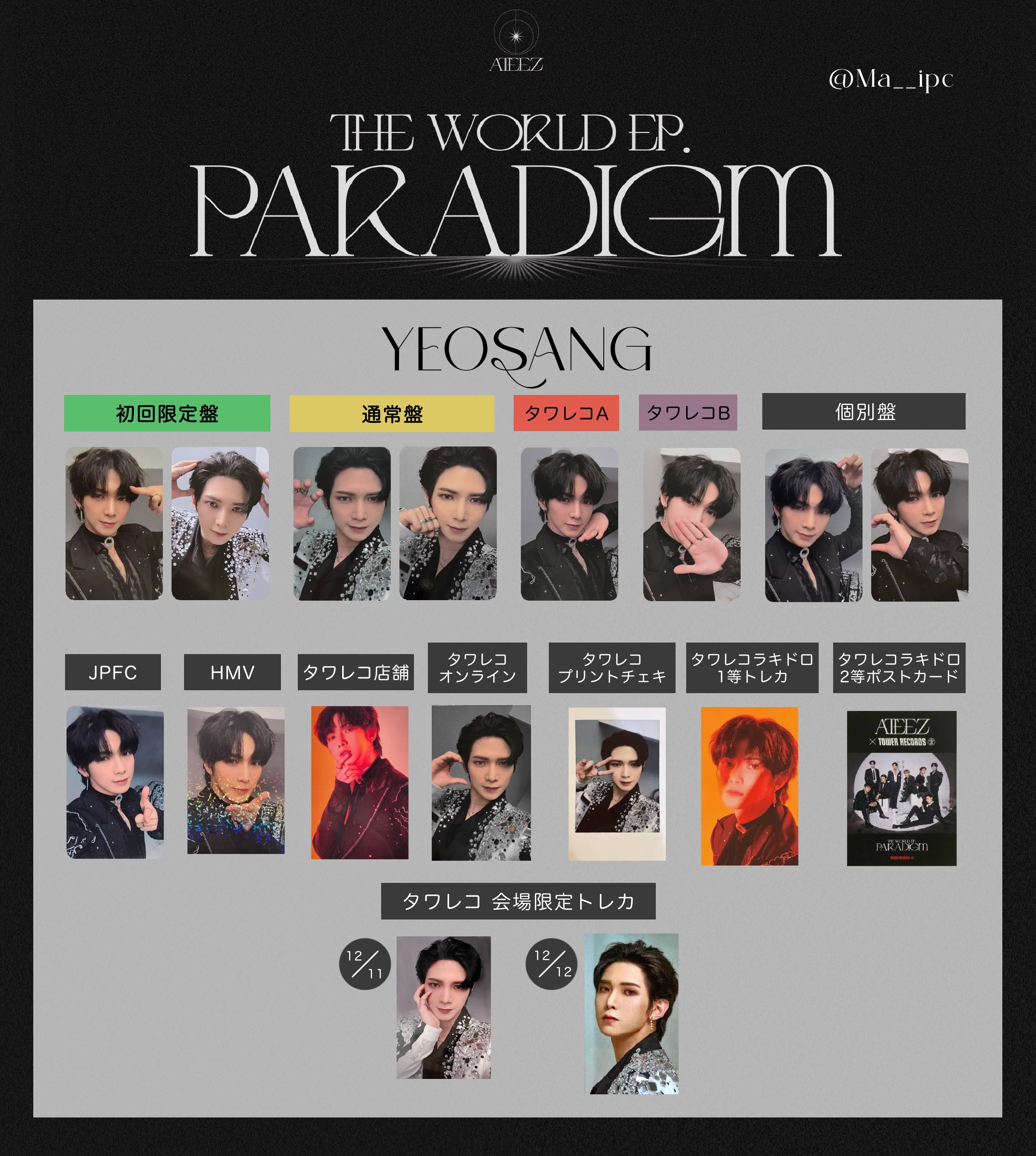 11月30日にATEEZ JAPAN 3RD MINI ALBUM [THE WORLD EP.PARADIGM