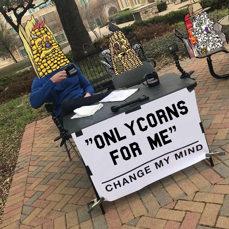 Uzapop75's tweet photo. @kademonsnft @corntownwtf @SpaceRiders_NFT Corns are strong :)
#Corntownwtf #itscorntime #KrunCoin https://t.co/7dNORGsR9H