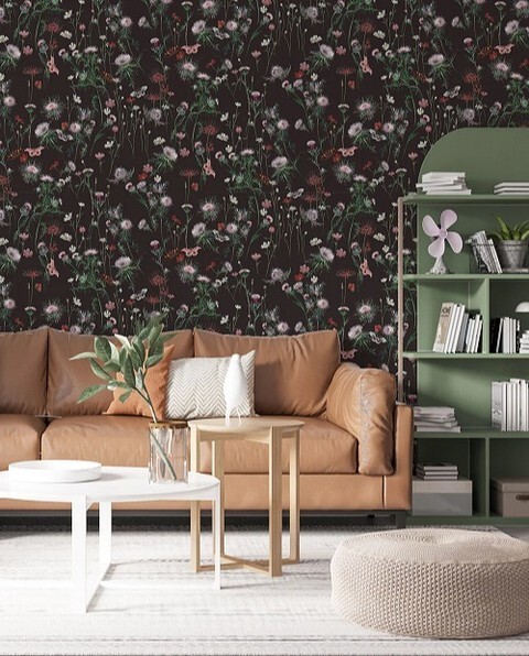 ThePatternColl's tweet photo. A homage to Louisiana’s beautiful wildflowers including thistle, spider lilies, and cosmos., Thistle n' Wild is a bold new pattern by #AnnieMoran and it's now in our studio!🖤
.
#ThePatternCollective #PatternIsBetter #TPCatHome #InteriorDesign #InteriorDesigner #HomeDecor #H… https://t.co/bus1xaGwqk
