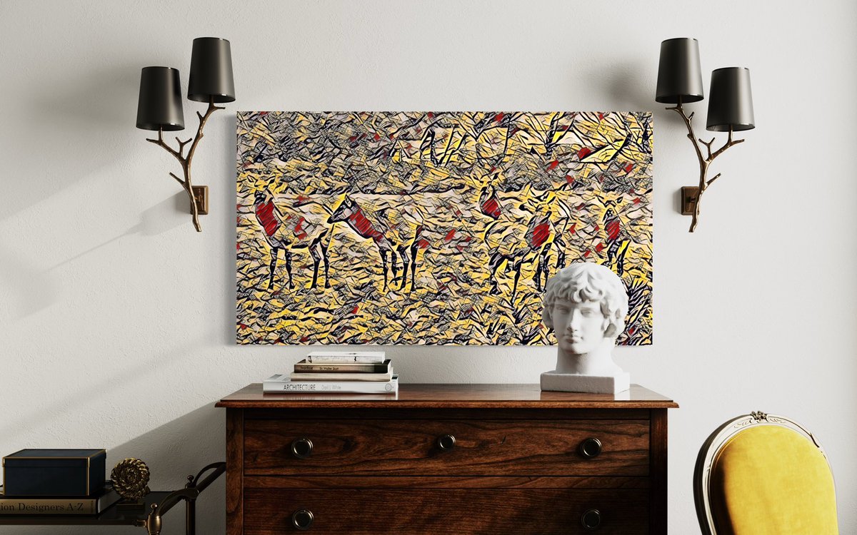 The #Elk out Back, Digital #Art by #DuVal ask me about fine art #prints