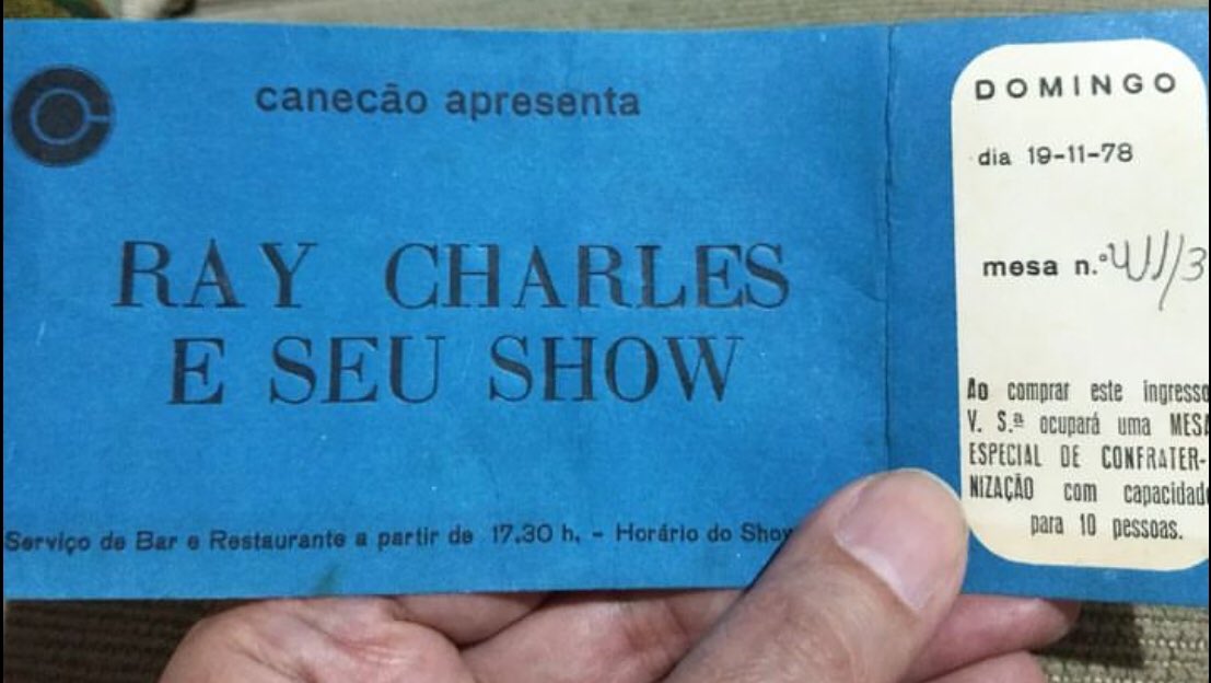 ingressodeshow's tweet photo. #raycharles Canecão 19/11/78 #RJ acervo Arnaldo DeSouteiro @RayCharles_TM https://t.co/QAIpnSfw6Q