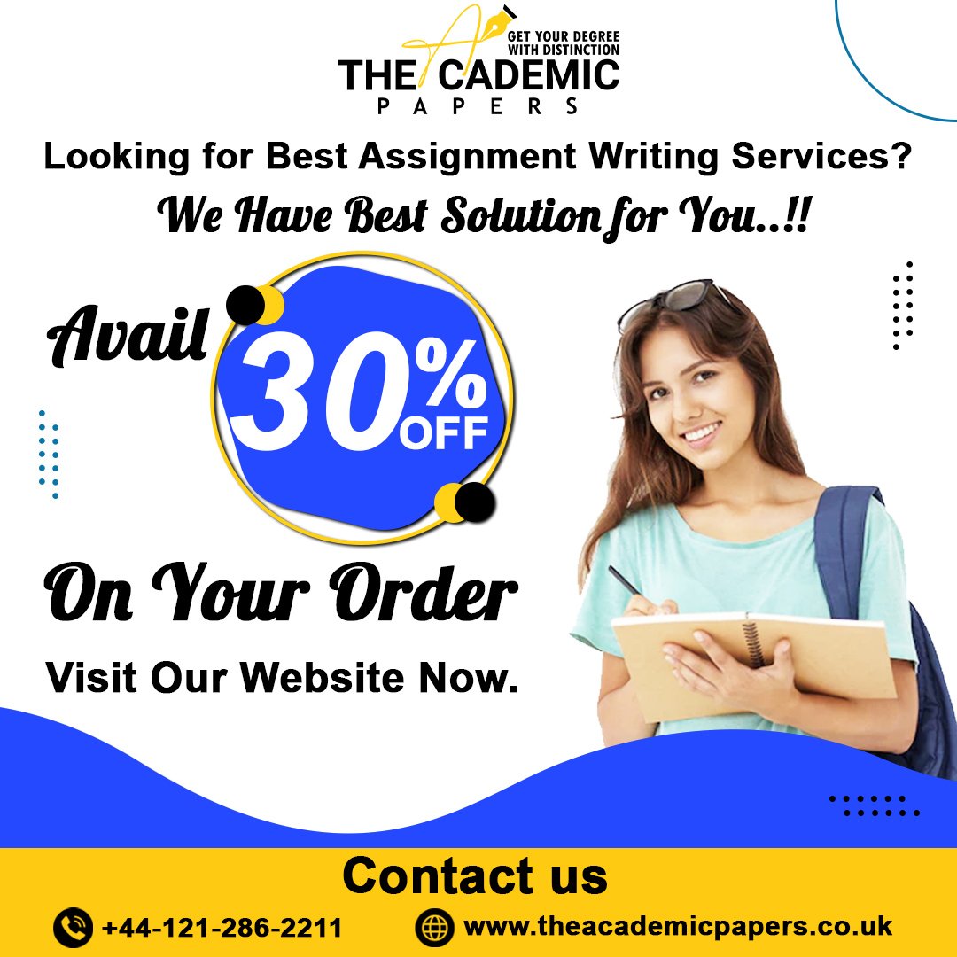 AcademicPapers3's tweet image. Looking for the #BestAssignmentWritingServices? We Have the Best Solution for You..!!

👉 Avail 30% OFF On Your Order

Visit Our Website theacademicpapers.co.uk Now.

#assignmentwriteruk #assignmentwritingservices #assignmentwritingservicesuk