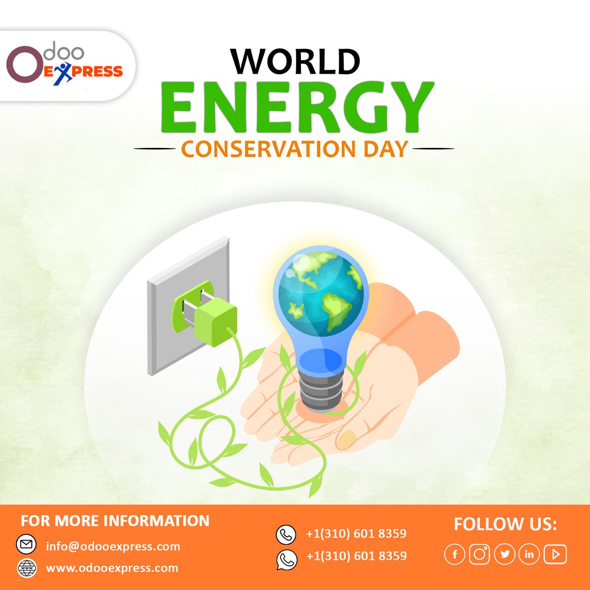 odoo_express's tweet image. “We are all responsible for taking care of our planet and conserving its natural resources.”
.
#conservingenergy #energy  #saveenergy #saveplanet