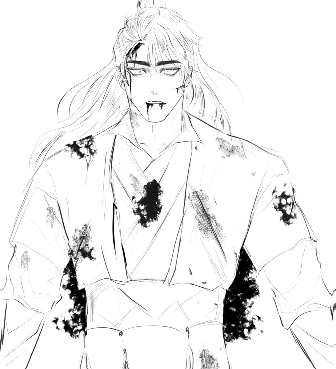Yiqiang_JLAN's tweet photo. Story
[TW: blood] 

ณ ตีนบันไดเขาสำนักเถียนอี้ เด็กหนุ่มถูกคนร้ายลากไปปล่อยตรงนั้น เขานอนหอบหายใจแรง โลหิตไหลทะลักออกมาจากบาดแผลที่กลางอกไม่หยุด แม้ดวงตาจะเบิกกว้างแต่กลับคล้ายมองไม่เห็นอะไร เสียงรอบข้างดูเหมือนห่างไกล มีเพียงอย่างเดียวที่ปรากฎในใจ

“ท่านยาย.. ข้า ยังไม่อยากตาย” https://t.co/w1L2rPt25e