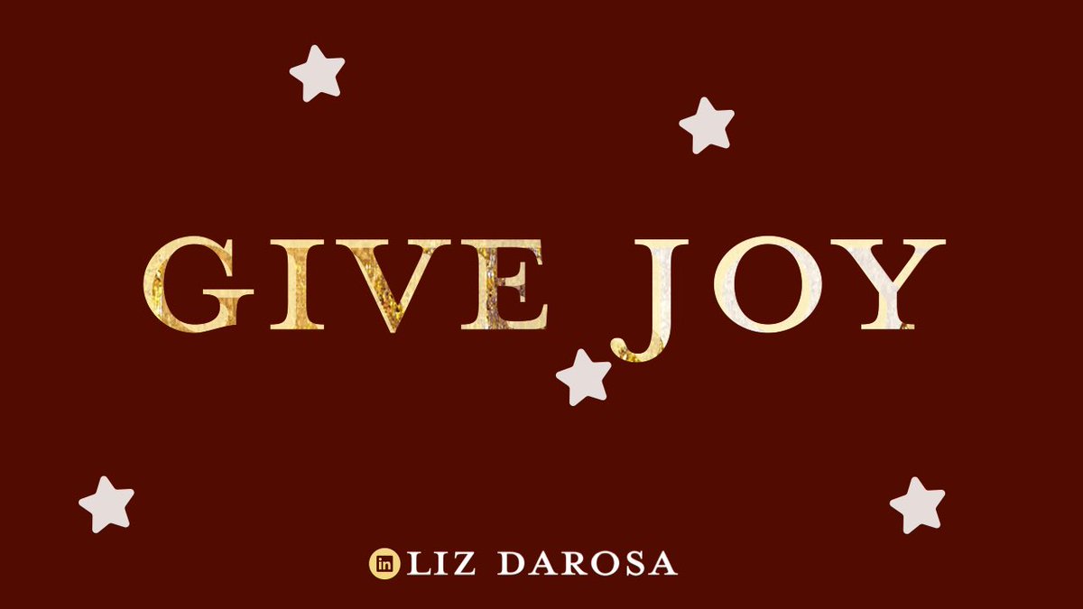 Happy Wednesday! 

Is this on your holiday gifting list? 

It’s a great ‘excuse’ to GIVE Joy to others. 

When you give joy to others you get joy in return. 
~Eleanor Roosevelt 

GIVE joy freely! #SuccessTrain #positiveenergy #wednesday