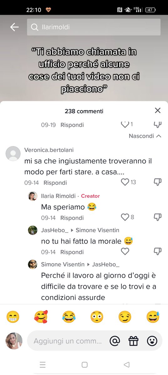 Charlotte Matteini on Twitter: "Una ragazza commenta e lei replica così:"