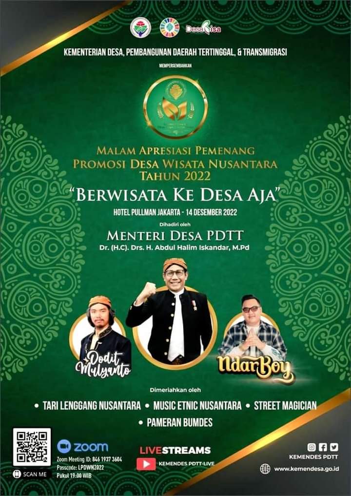 Desa Wisata Nusantra
Mari Berwisata ke Desa saja
#DesaWisataNusantara
#TPPJatim
#TPPTrenggalek
<a href="/jokowi/">Joko Widodo</a> 
<a href="/halimiskandarnu/">ABDUL HALIM ISKANDAR</a>
@Kemendespdtt
<a href="/malik_haramain/">malikharamain</a>
<a href="/imansyukri/">Iman Sukri</a>
<a href="/taufikmadjid71/">IG : taufik.madjid</a>
@yusradaridesa 
<a href="/azzameldzikrie/">#SantriIndonesia</a> 
<a href="/tppkemendes/">TPP KEMENDES</a>
<a href="/ditjenpdp/">Ditjen PDP Kemendes PDT</a>
<a href="/kpw4jatim/">Desa Hebat</a>
<a href="/p3md_trenggalek/">p3md_kab_trenggalek</a>
<a href="/MuhamadIswahyu8/">Muhamad Iswahyudy</a>