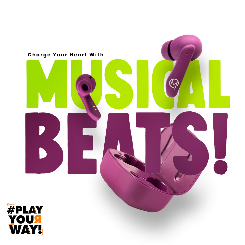 Mobilla0fficial's tweet photo. Let the beats of music tune your heartbeats. Experience the groove with Mobilla
.
.
#mobilla #mobileaccessories #harpalkeliye #PlayYourWay #mbuds #earbuds #mbuds101 #earphones #wirelessearphones #music #beats #heartbeats #mobillaearbuds https://t.co/6YT9tMZsnr