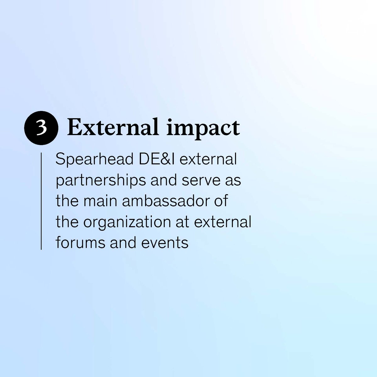 McKinsey's tweet image. Positions dedicated to diversity, equity, and inclusion (DE&amp;amp;I) have quadrupled in the past five years in the United States, and no DE&amp;amp;I role is more visible than that of the chief diversity officer.  

Discover how companies can reshape this vital role: mck.co/3OpNk3q