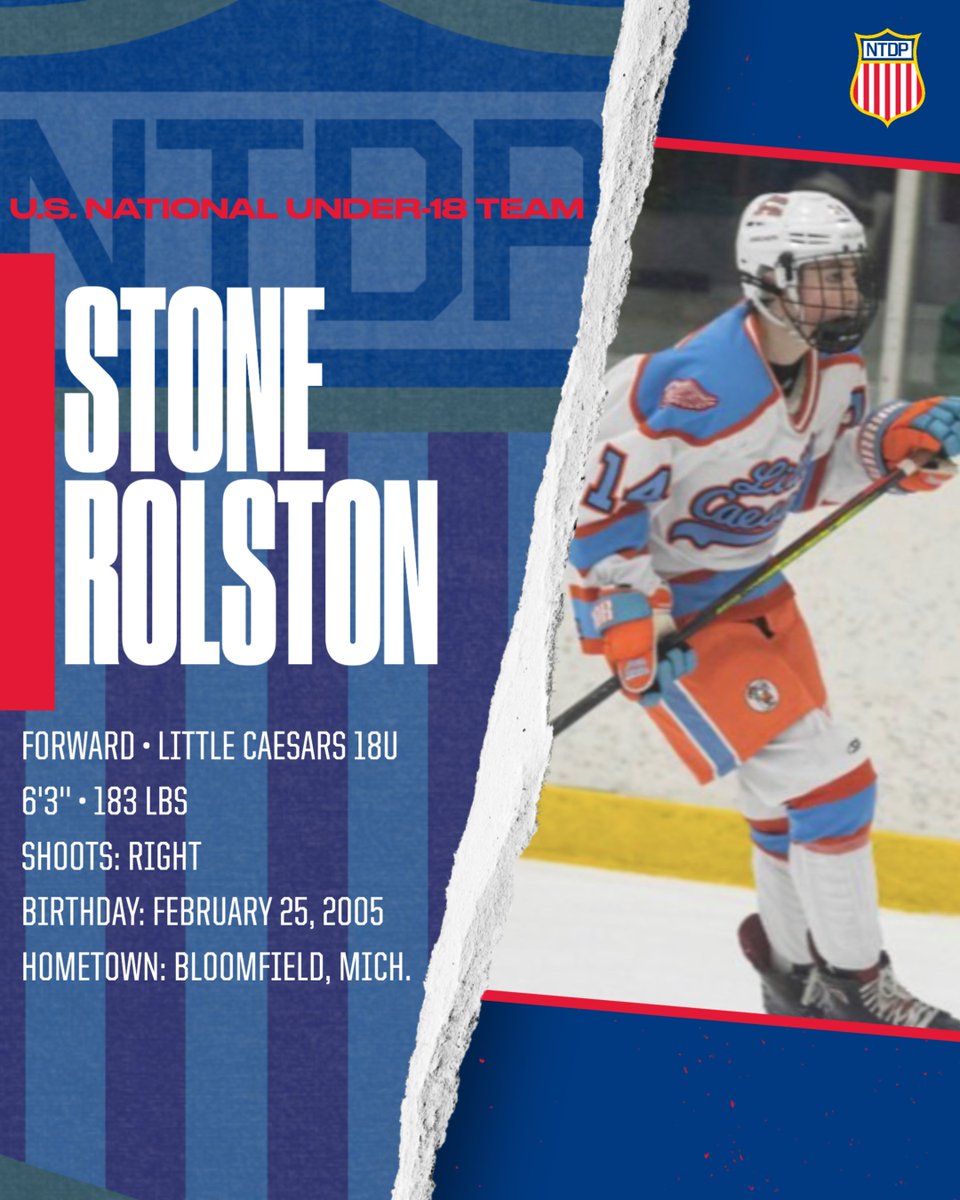 The Under-18 Team has added forward Stone Rolston for this morning's game!

Welcome, Stone!! 🇺🇸 👊