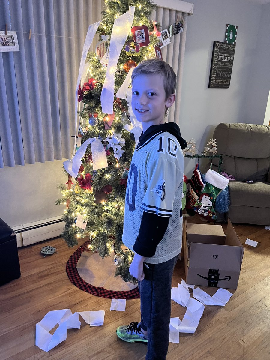 PhotosbySarah32's tweet photo. When your 4th grader comes up with his own idea for “Ugly Xmas Sweater” day at school!  #gohoosiers #IUMBB #IUfan https://t.co/3hCZkiTIxd
