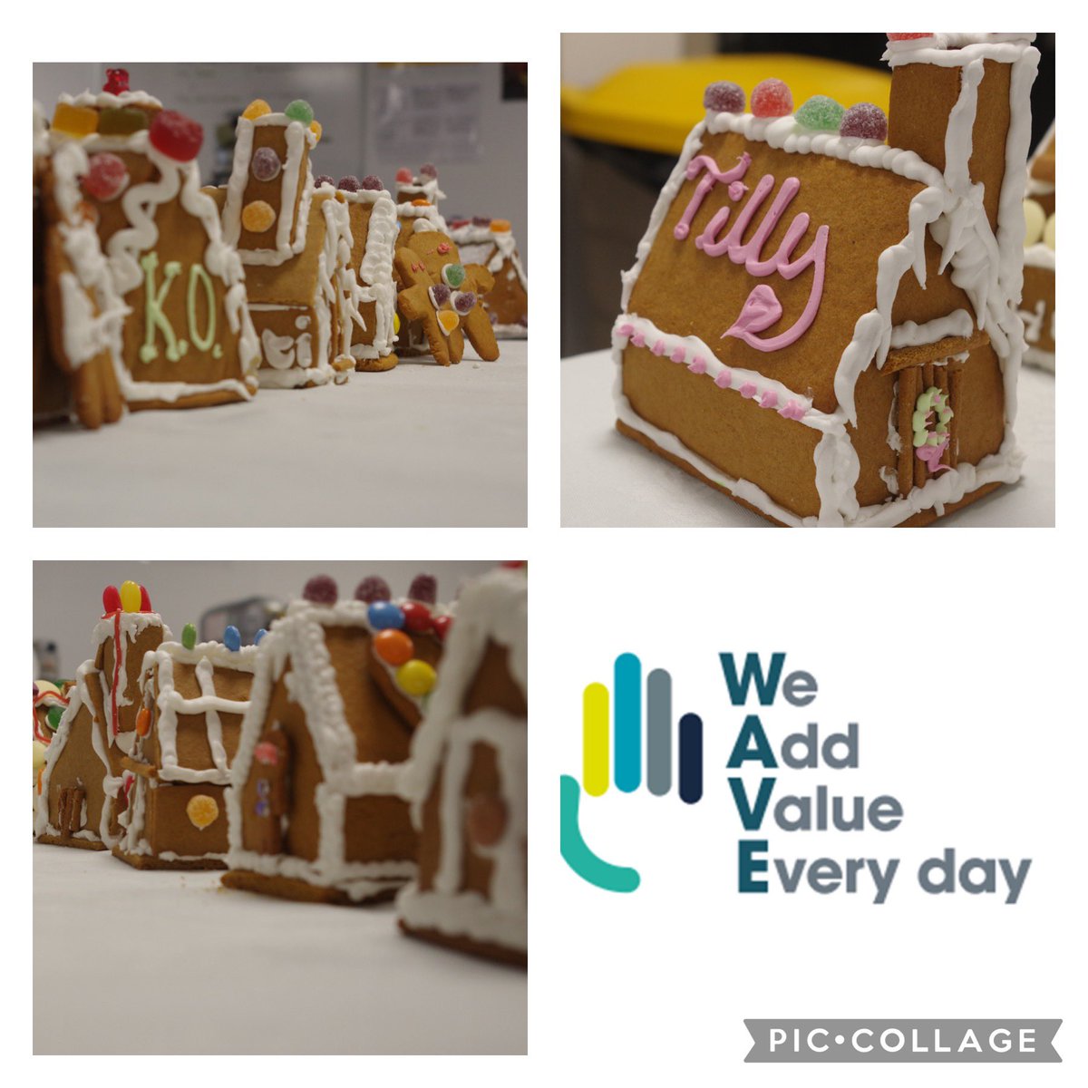 #Gingerbread houses made by our amazing #NVQLevel2 #students today. Seasonal learning at <a href="/NCcatering_hosp/">Nottm College Catering and Hospitality</a> <a href="/NottmCollege/">Nottingham College</a> #WAVE