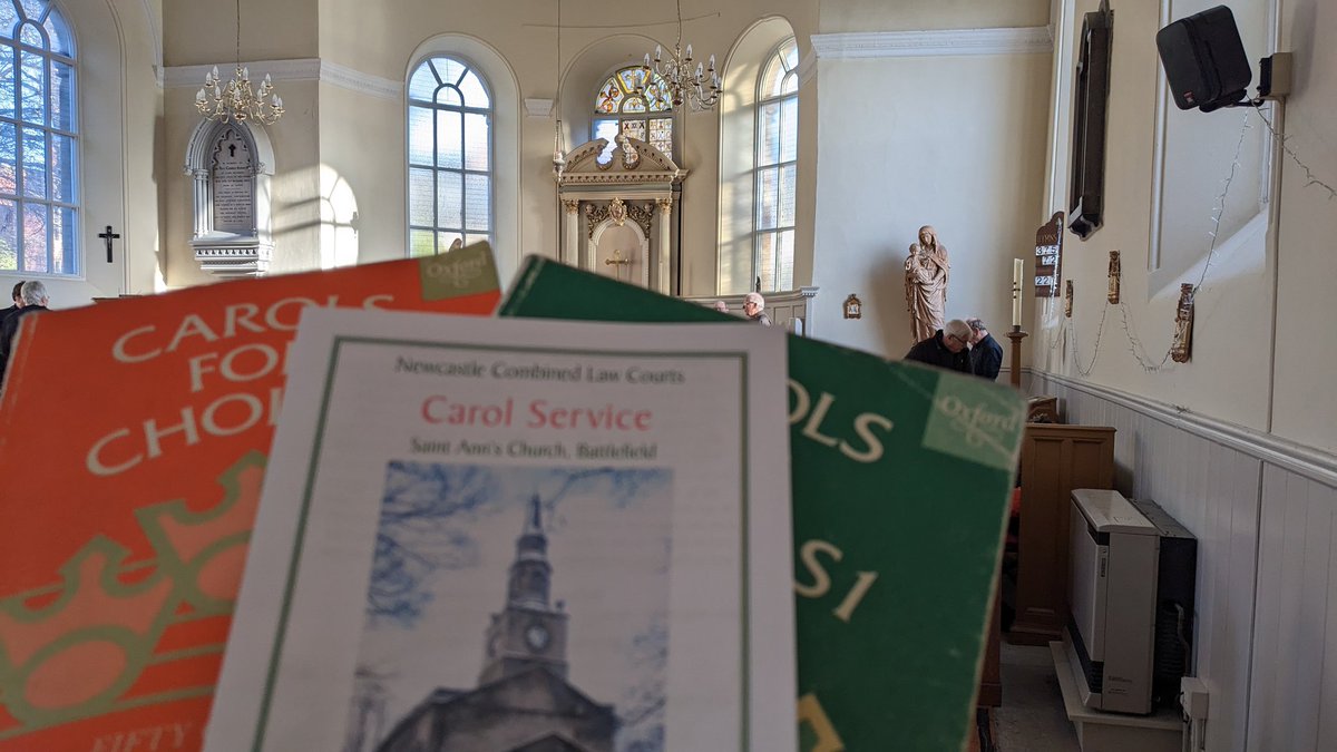 Lovely to be back at St Ann's Church for the Newcastle Law Courts' carol service, followed this evening by our final choir practice and social. Happy Christmas everyone.