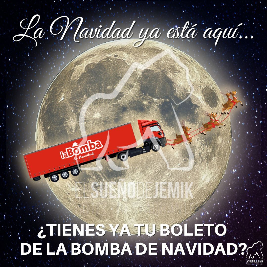 HotelJemik's tweet photo. Si no compraste tu boleto cuando estuvo el camión de la @BombadeNavidad  en nuestro parking aún tienes unos días hasta el Sorteo de Navidad, aunque si te decimos que nos quedan poquitas participaciones. 
No lo dejes para el último día !!El camión puede ser tuyo¡¡ https://t.co/iMe5CAUGrx