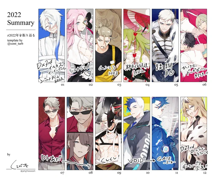 #2022年を振り返る
TRPG絵のみで!他にも思い出深い立ち絵いっぱいで選ぶの大変だった
今年もたくさんの方に見ていただいてありがとうございました🥳 